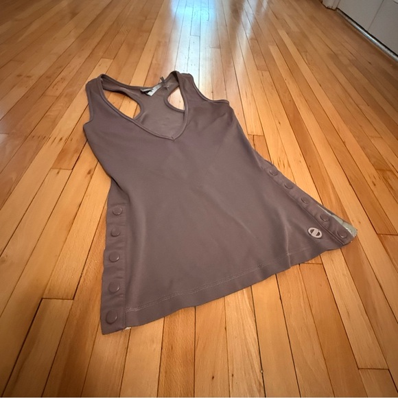 Adidas by Stella McCartney Collab Graphite Toned Purple Atheletic Tank Top - Picture 1 of 8